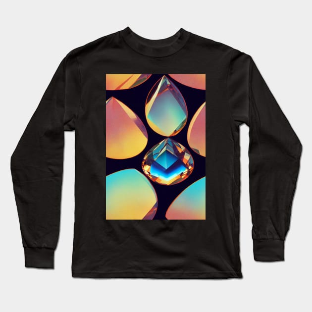 Jewel Pattern - Topaz, for a bit of luxury in your life! #1 Long Sleeve T-Shirt by Endless-Designs